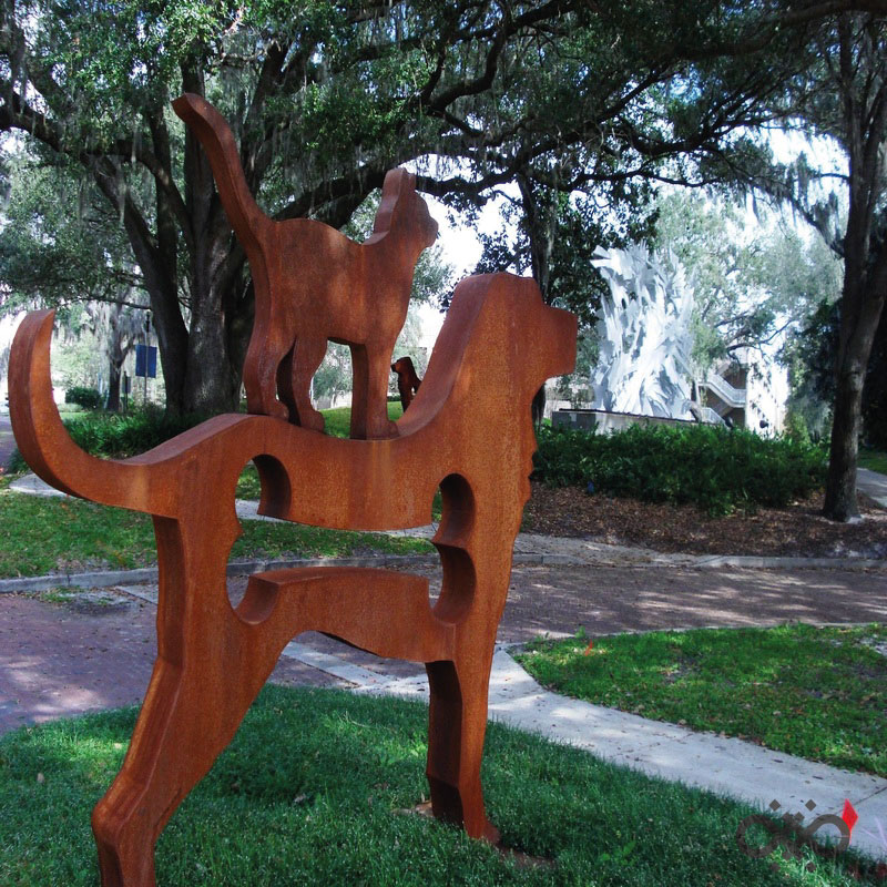corten sculpture maroc